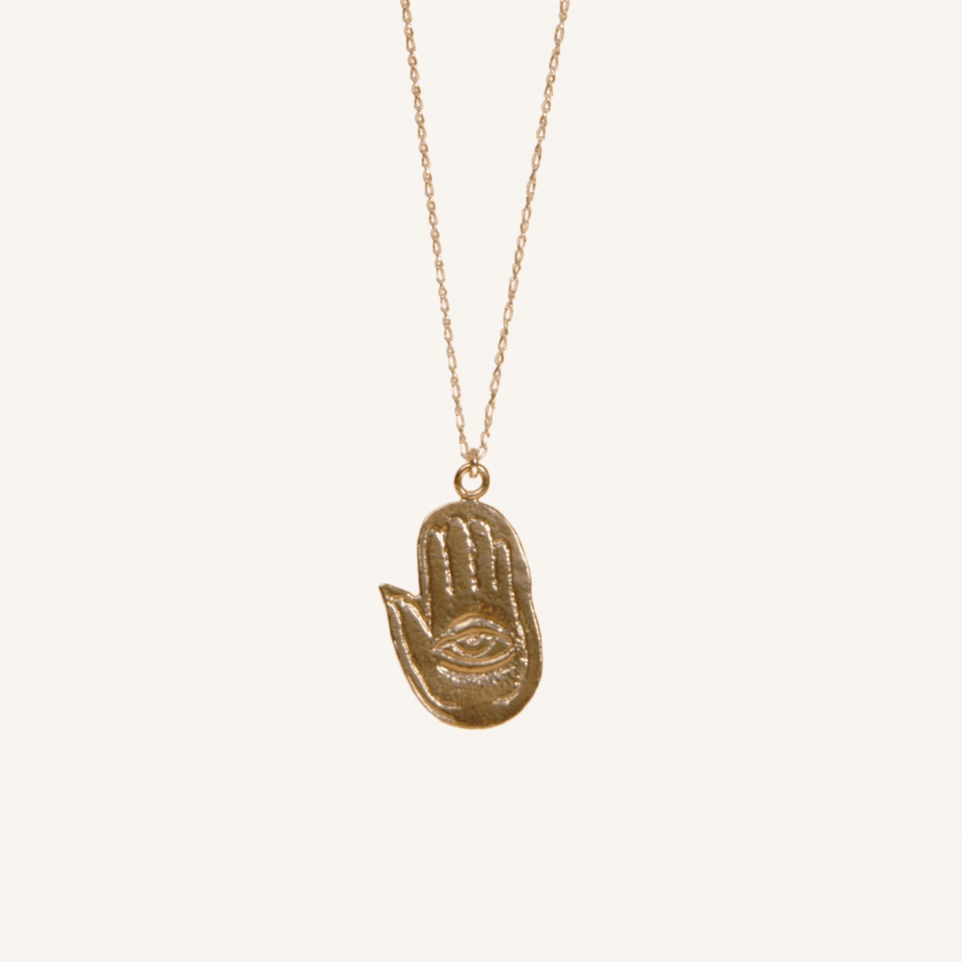 Hamsa Silver pendant 𓁹 Myriam hand - 3